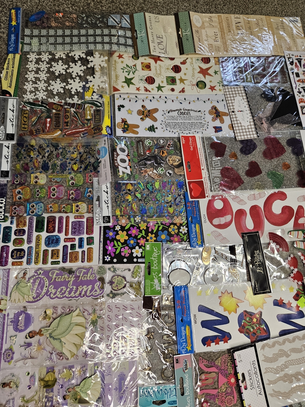 Assorted Craft Sticker Collection - Multicolor Decorative Sheets